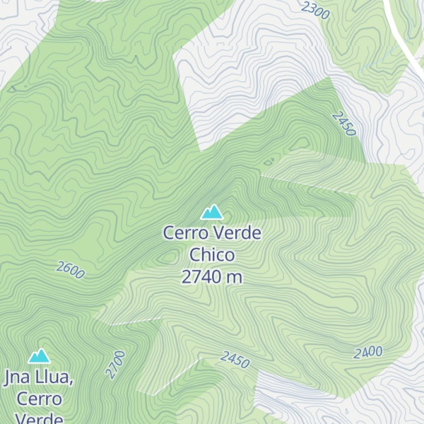 Map of Cerro Verde Chico