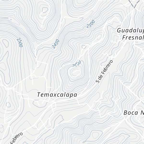 Map of Temaxcalapa