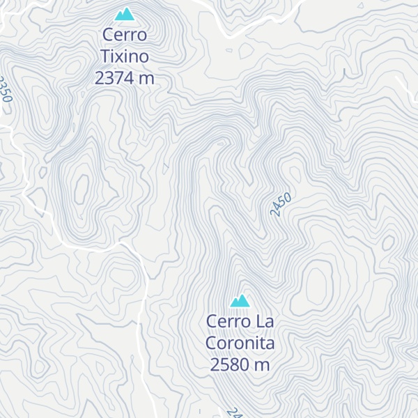 Map of Cerro Xatácahua