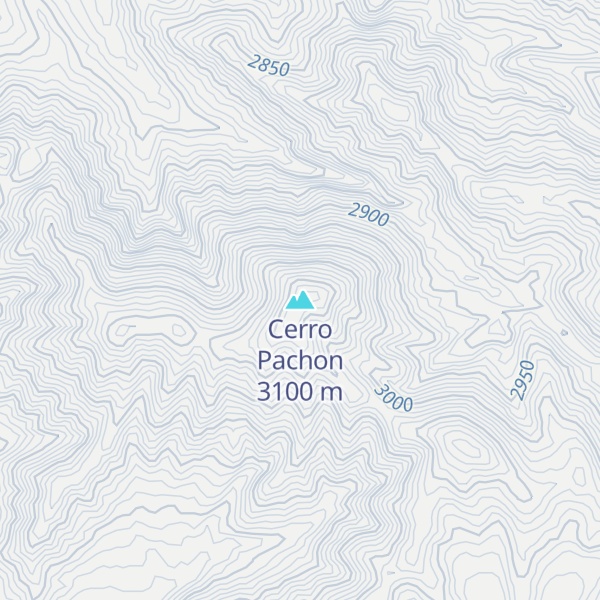 Map of Cerro Pachon