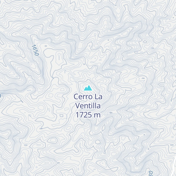 Map of Cerro La Ventilla