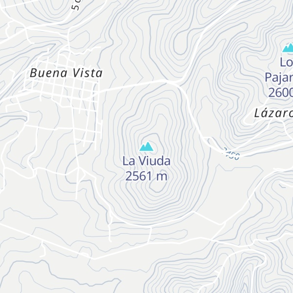 Map of La Viuda