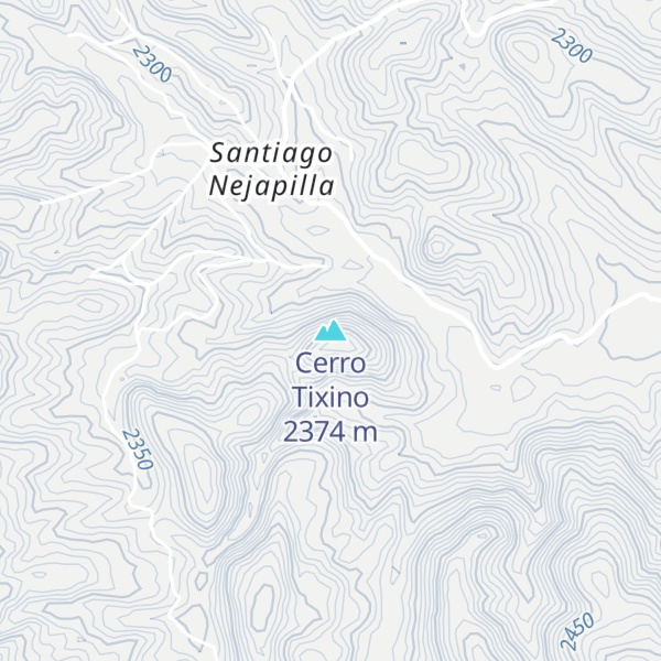 Map of Cerro Tixino