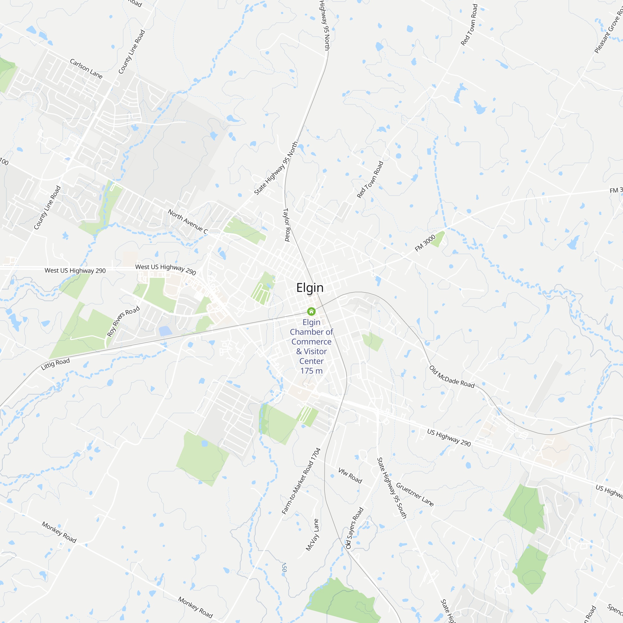 Elgin Chamber of Commerce & Visitor Center map