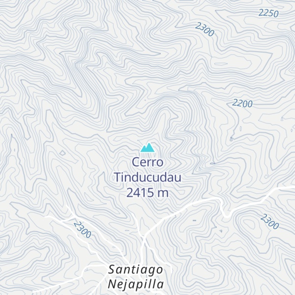 Map of Cerro Tinducudau
