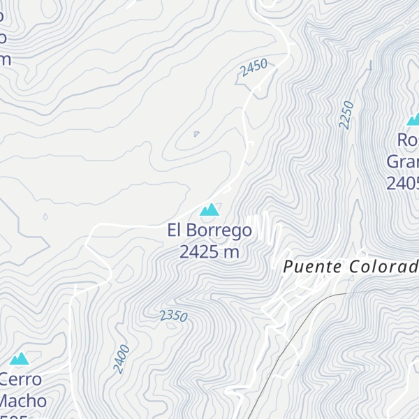 Map of El Borrego