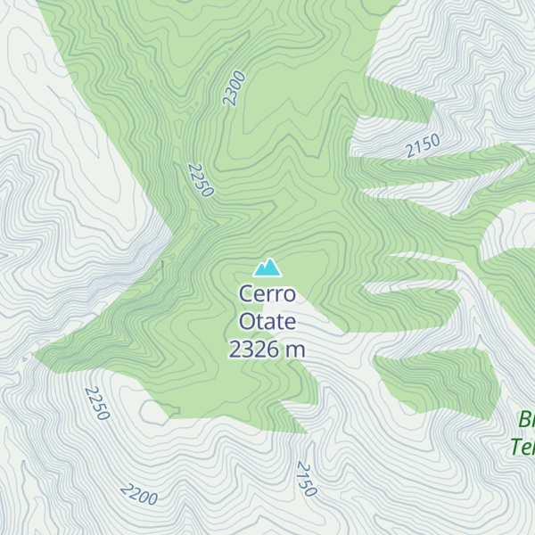 Map of Cerro Otate