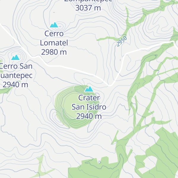 Map of Crater San Isidro