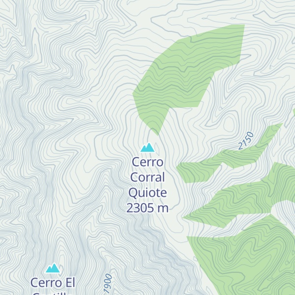 Map of Cerro Corral Quiote
