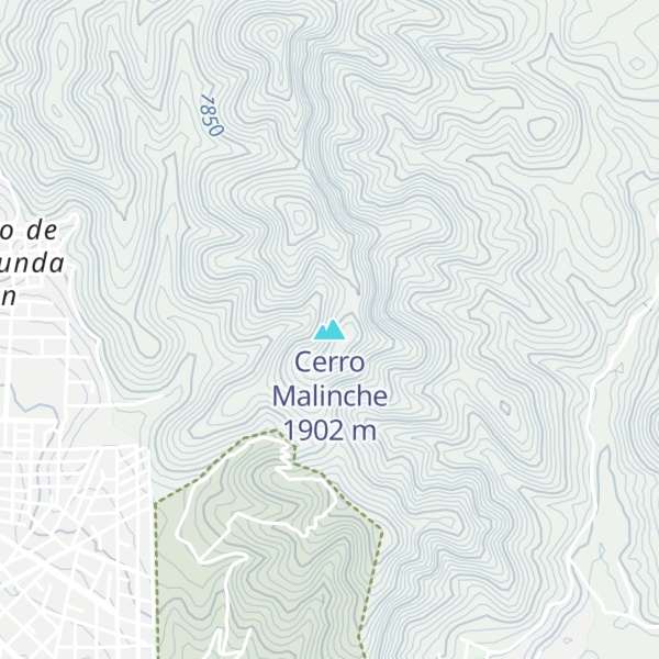 Map of Cerro Malinche
