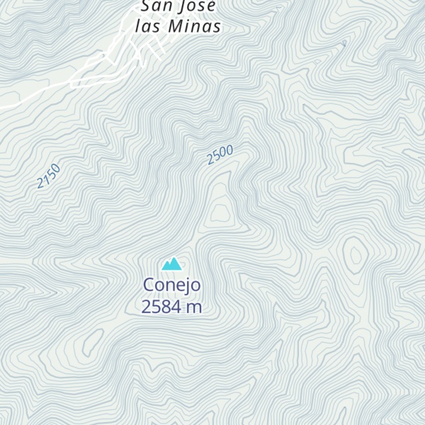 Map of Cerro Zetoltepec