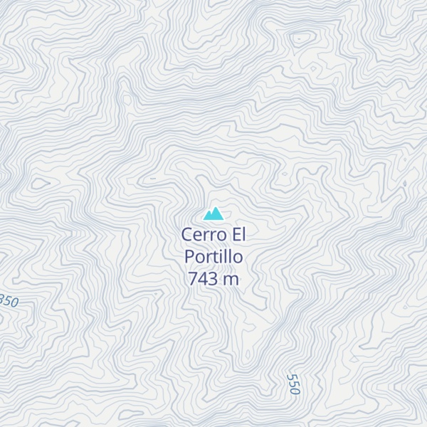 Map of Cerro El Portillo