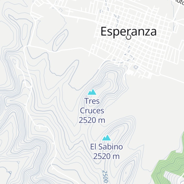 Map of Tres Cruces
