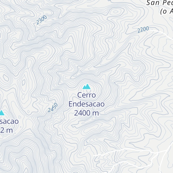 Map of Cerro Endesacao