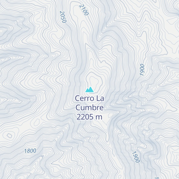 Map of Cerro La Cumbre