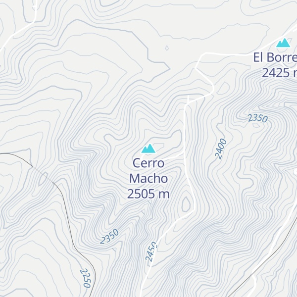 Map of Cerro Macho