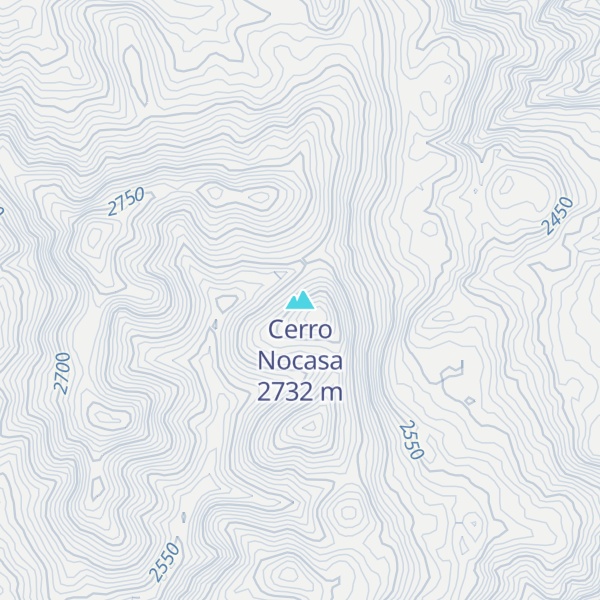 Map of Cerro Nocasa
