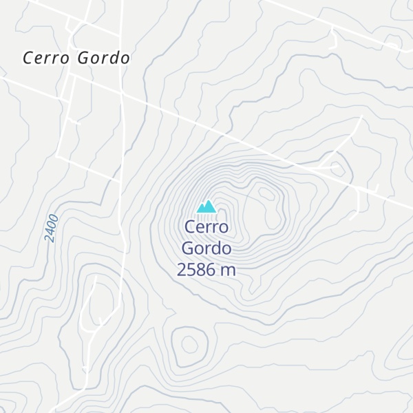 Map of Cerro Gordo