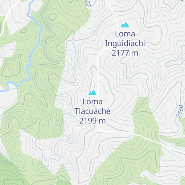 Map of Loma Tlacuache
