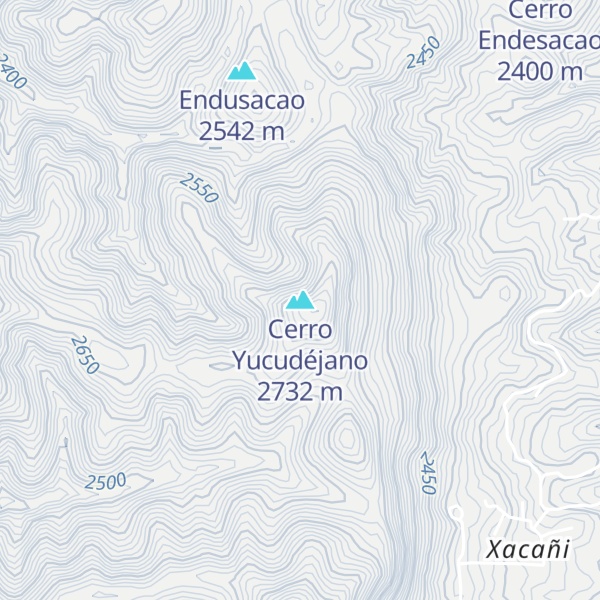 Map of Cerro Yucudéjano