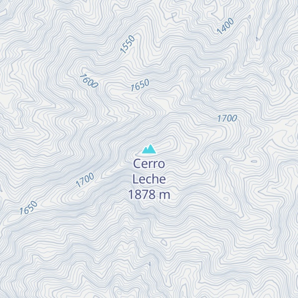 Map of Cerro Leche