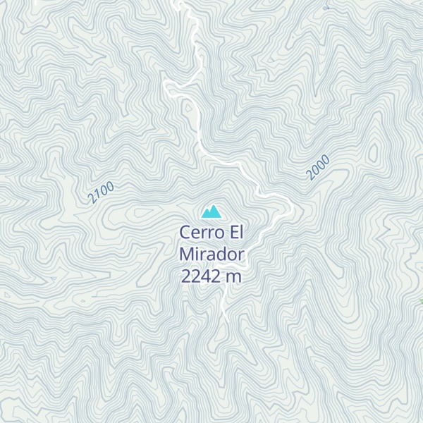 Map of Cerro El Mirador
