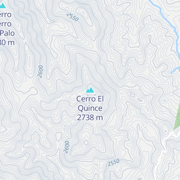 Map of Cerro El Quince