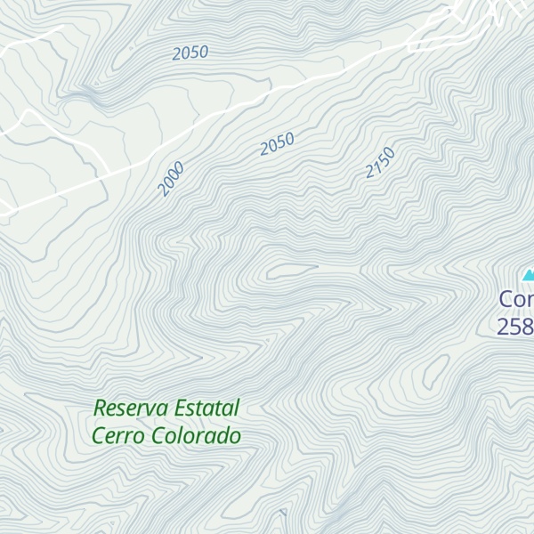 Map of Cerro Tecuamaya