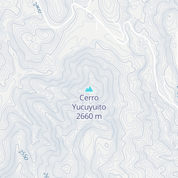 Map of Cerro Yucuyuito