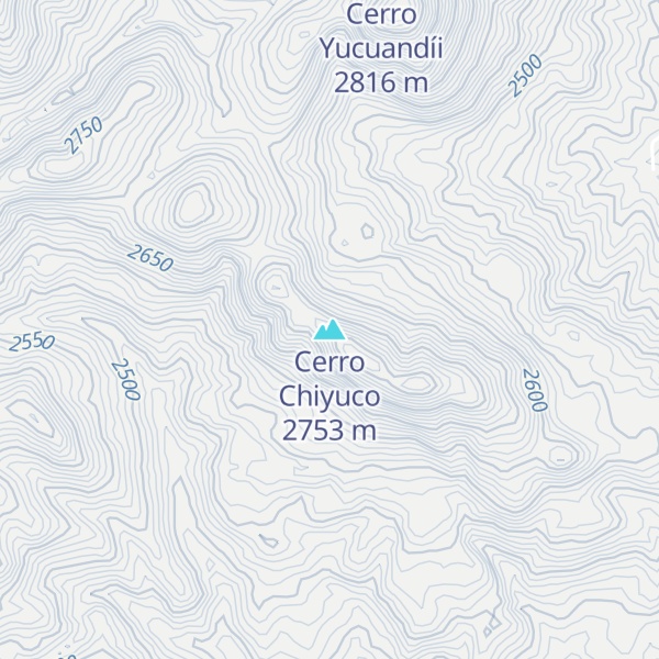 Map of Cerro Chiyuco