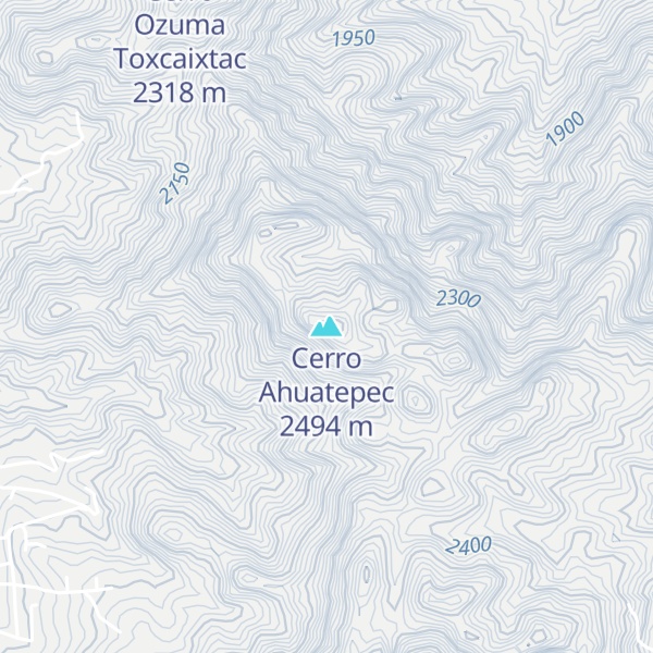 Map of Cerro Ahuatepec