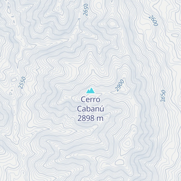 Map of Cerro Cabanú