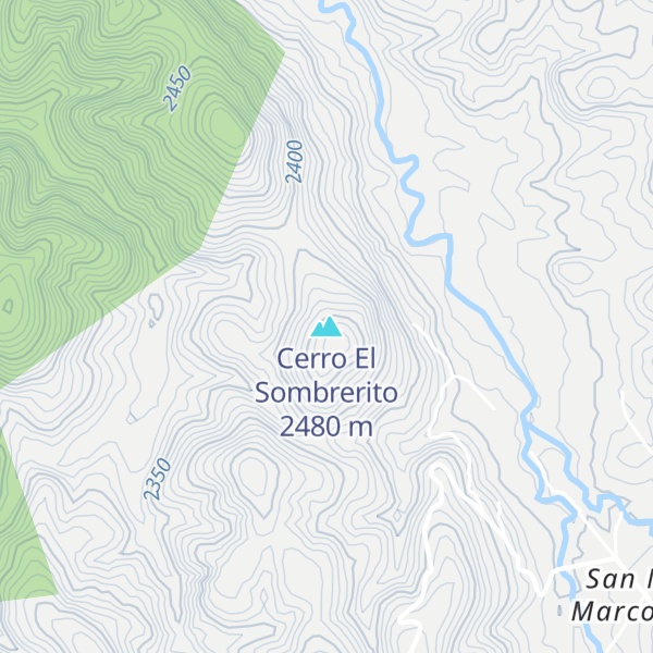 Map of Cerro El Sombrerito