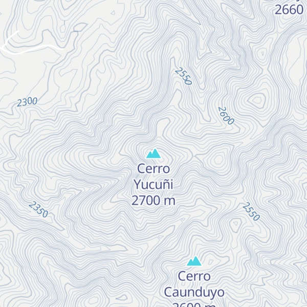 Map of Cerro Yucuñi