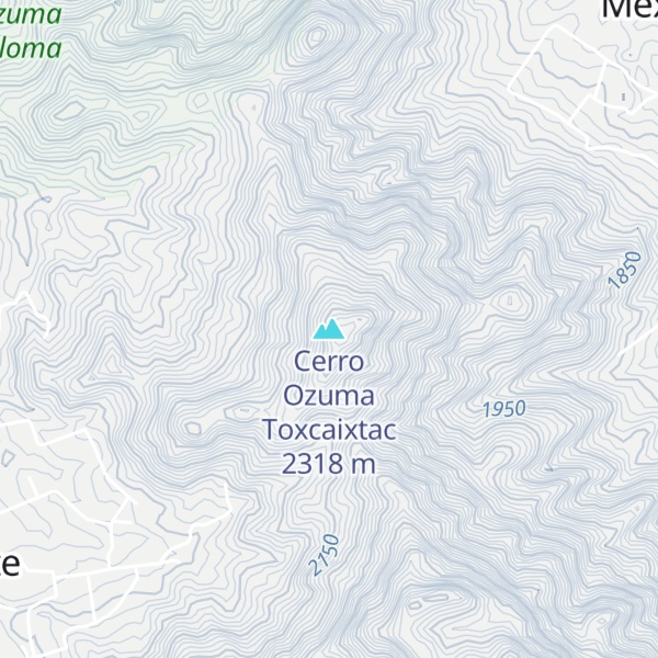 Map of Cerro Ozuma Toxcaixtac