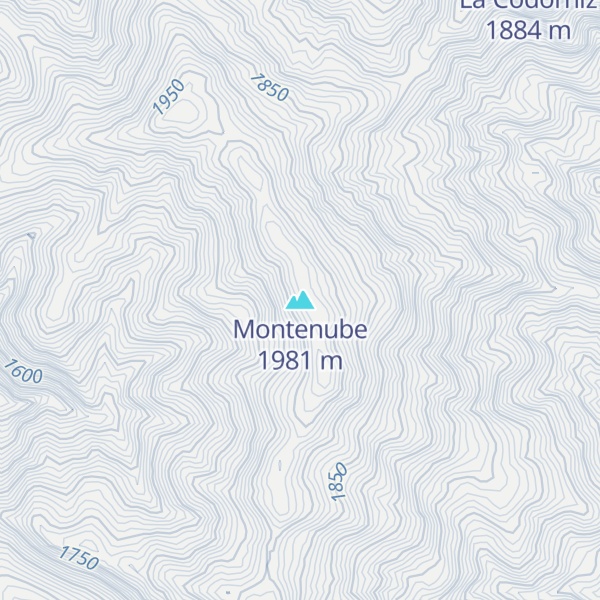 Map of Montenube