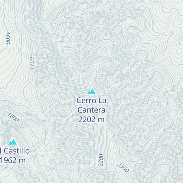 Map of Cerro La Cantera