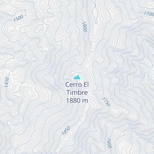 Map of Cerro El Timbre
