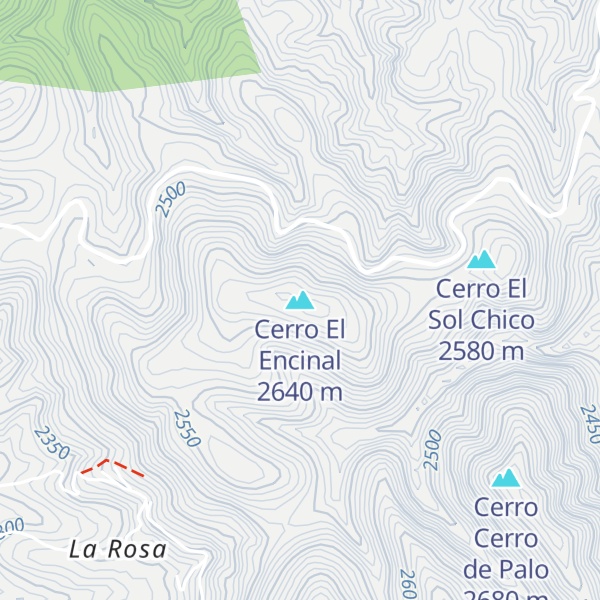 Map of Cerro El Encinal