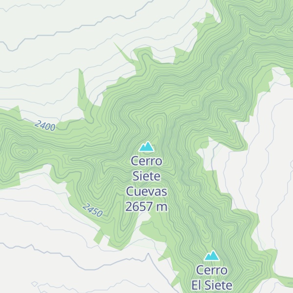 Map of Cerro Siete Cuevas