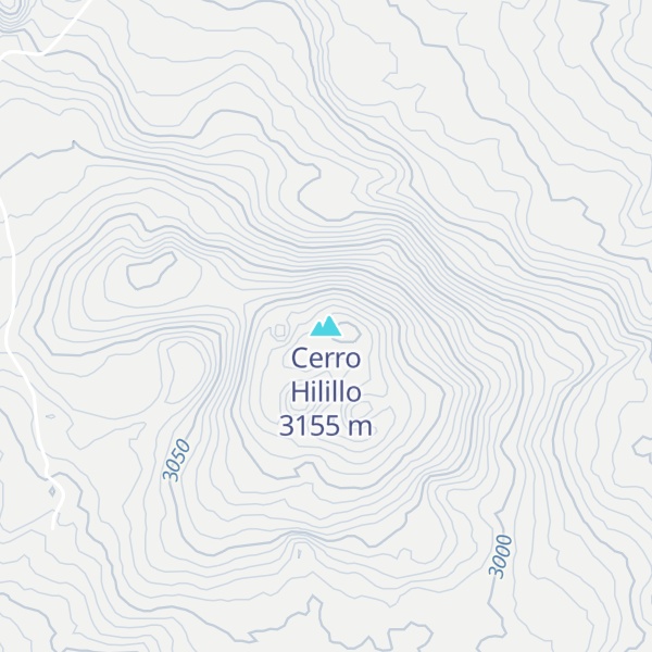 Map of Cerro Hilillo