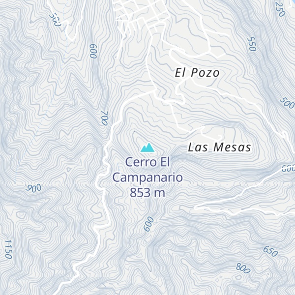 Map of Cerro El Campanario