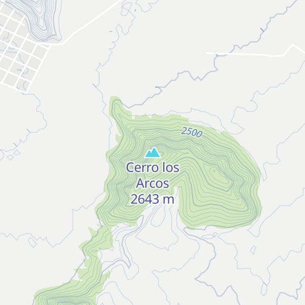 Map of Cerro los Arcos