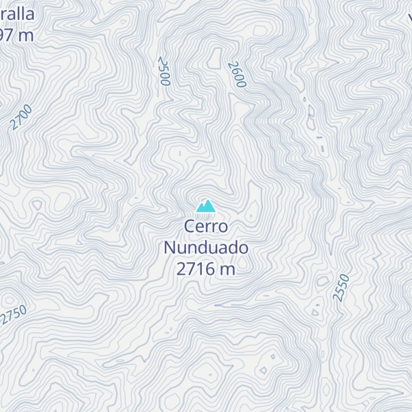Map of Cerro Nunduado