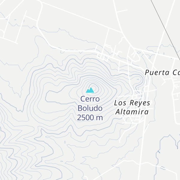 Map of Cerro Boludo