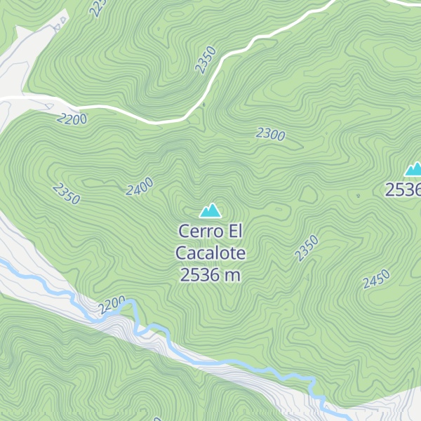 Map of Cerro El Cacalote