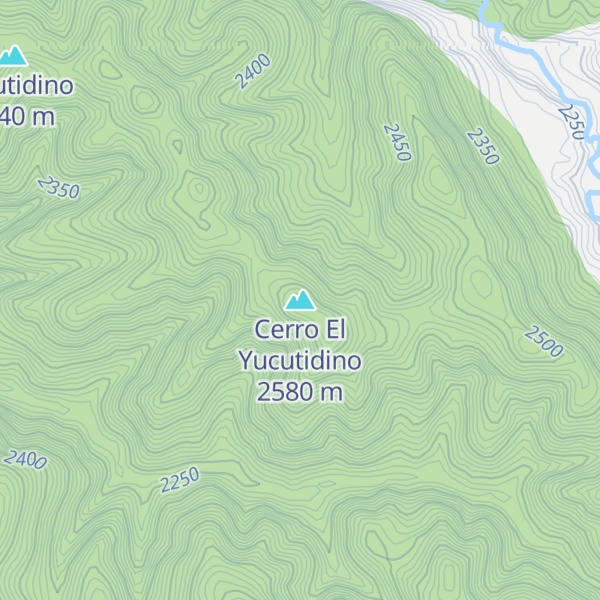 Map of Cerro El Yucutidino