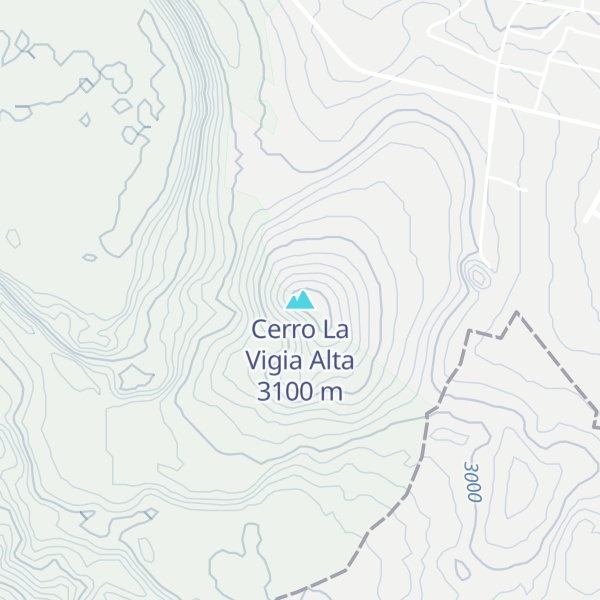 Map of Cerro La Vigia Alta