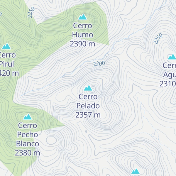 Map of Cerro Pelado