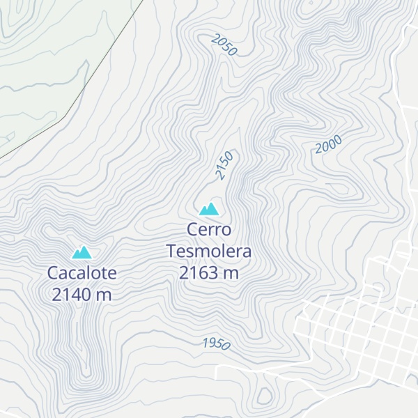 Map of Cerro Tesmolera